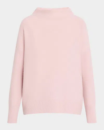 Vince Boiled Cashmere Turtleneck Pullover In Orchid Stone