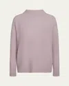 Vince Boiled Cashmere Turtleneck Pullover In Orchid Stone