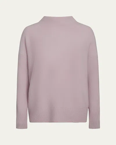 Vince Boiled Cashmere Turtleneck Pullover In Orchid Stone