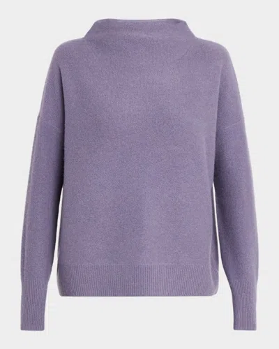 Vince Boiled Cashmere Turtleneck Pullover In Purple