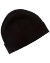 Vince Boiled Reverse Jersey Cuffed Cashmere Hat In Brown
