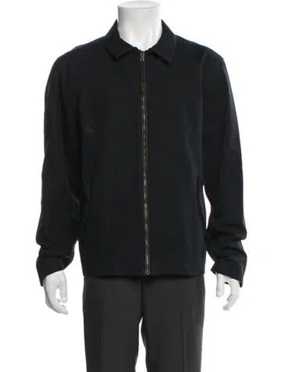 Pre-owned Vince Bomber Jacket In Blue