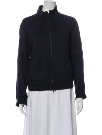 Pre-owned Vince Bomber Jacket In Blue