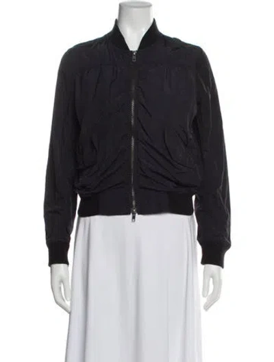 Pre-owned Vince Bomber Jacket In Blue