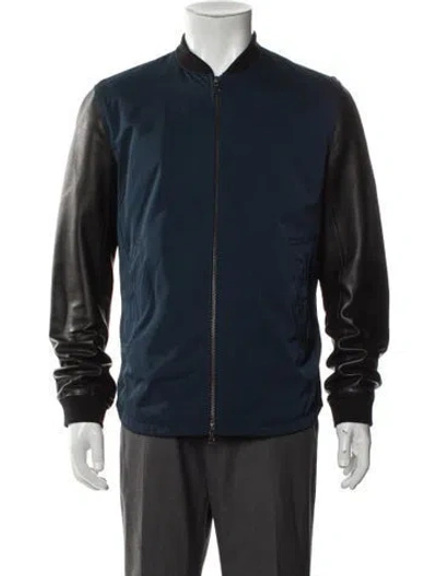 Pre-owned Vince Bomber Jacket In Blue