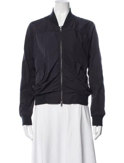 Pre-owned Vince Bomber Jacket In Blue