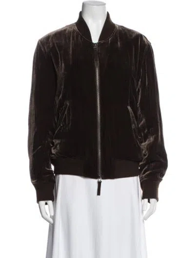 Pre-owned Vince Bomber Jacket In Brown