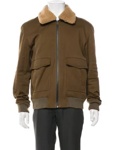 Pre-owned Vince Bomber Jacket In Green