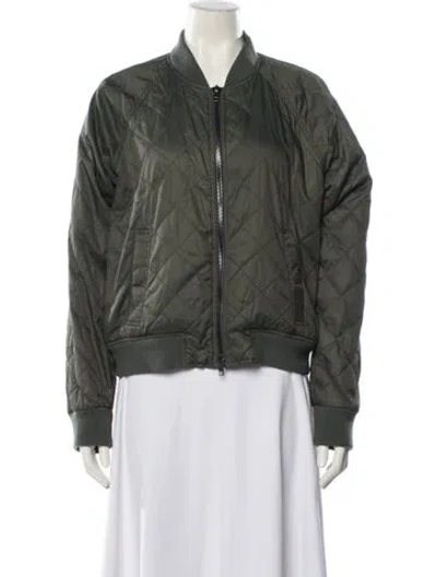 Pre-owned Vince Bomber Jacket In Green