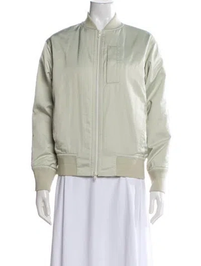 Pre-owned Vince Bomber Jacket In Green