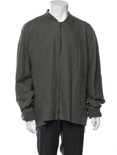 Pre-owned Vince Bomber Jacket In Green