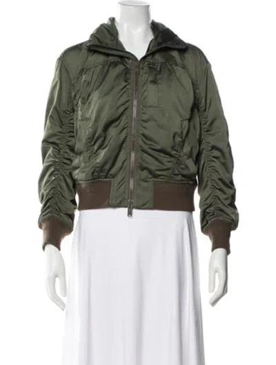 Pre-owned Vince Bomber Jacket In Green