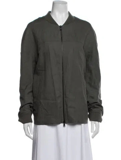 Pre-owned Vince Bomber Jacket In Green