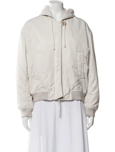Pre-owned Vince Bomber Jacket In Neutral