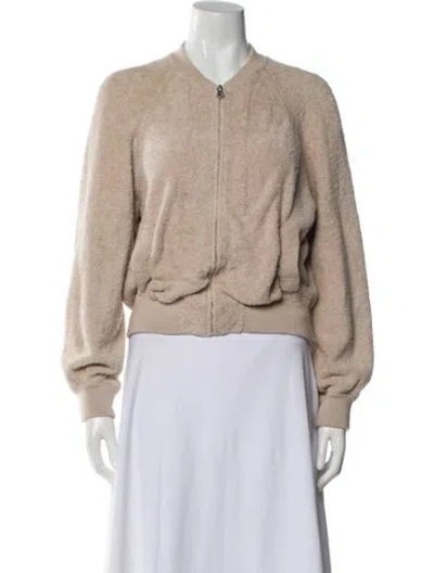 Pre-owned Vince Bomber Jacket In Neutral