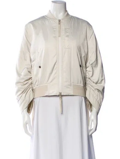 Pre-owned Vince Bomber Jacket In Neutral