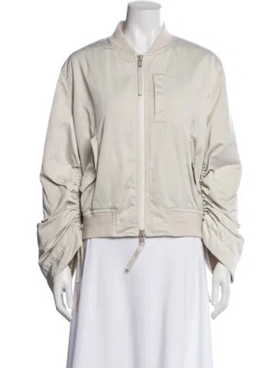 Pre-owned Vince Bomber Jacket In Neutral
