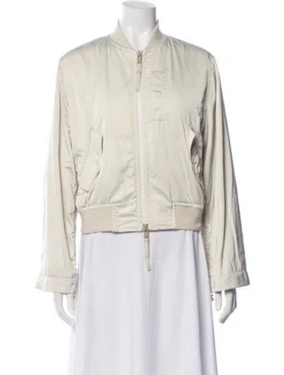 Pre-owned Vince Bomber Jacket In Neutral