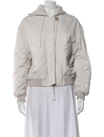 Pre-owned Vince Bomber Jacket In Neutral