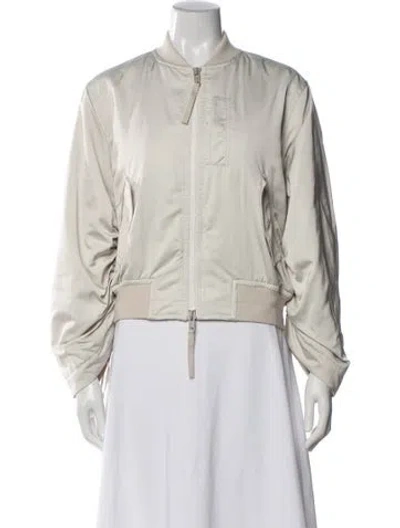 Pre-owned Vince Bomber Jacket In Neutral