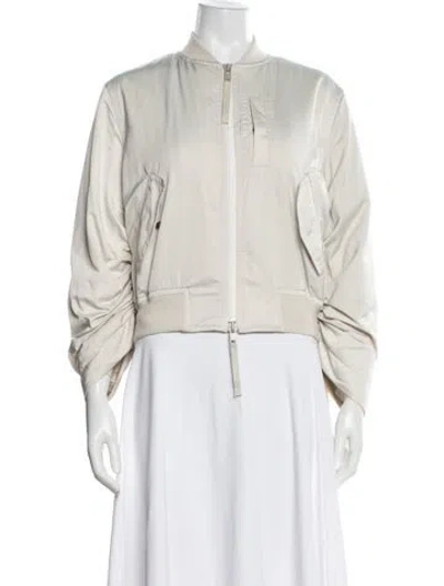 Pre-owned Vince Bomber Jacket In Neutral