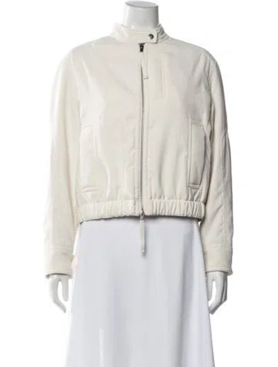 Pre-owned Vince Bomber Jacket In Neutrals