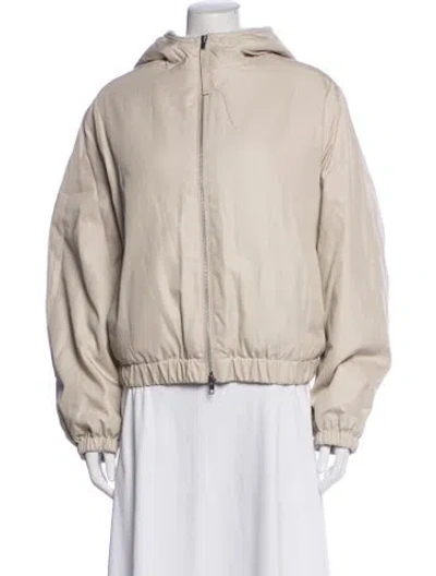 Pre-owned Vince Bomber Jacket In Neutrals