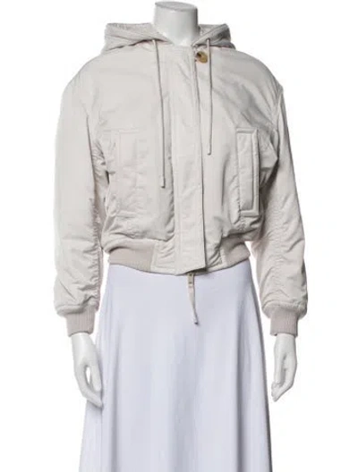Pre-owned Vince Bomber Jacket In Neutrals