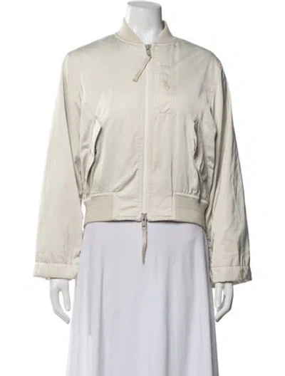 Pre-owned Vince Bomber Jacket In Neutrals