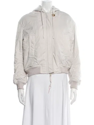 Pre-owned Vince Bomber Jacket W/ Tags In Neutrals