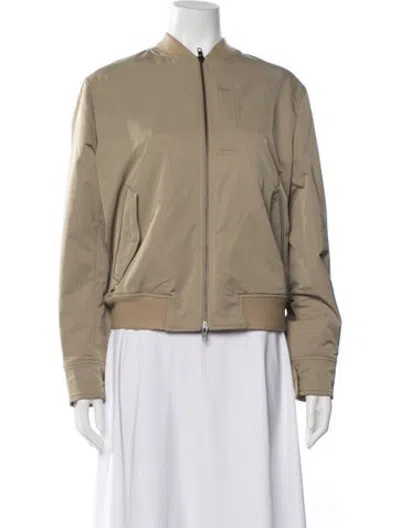 Pre-owned Vince Bomber Jacket W/ Tags In Neutrals
