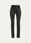 VINCE BOOTCUT STRETCH LEATHER PANTS