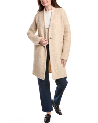 Vince Boucle Cardigan Jacket In Neutral