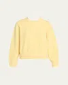 Vince Bouclé Crewneck Sweater In Straw Seed