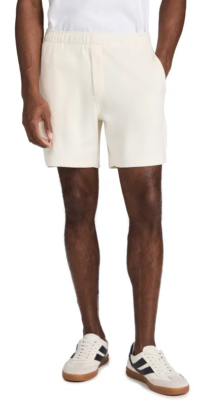 Vince Boucle Pull On Shorts Bone
