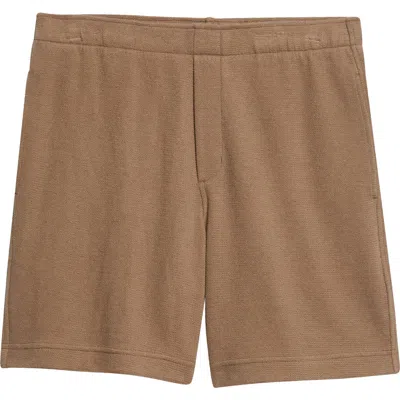 Vince Bouclé Pull-on Shorts In Blue