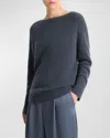 Vince Boucle Raglan Sweater In Dark Water