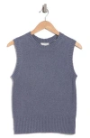 Vince Boucle Shell Sweater In Iris Water