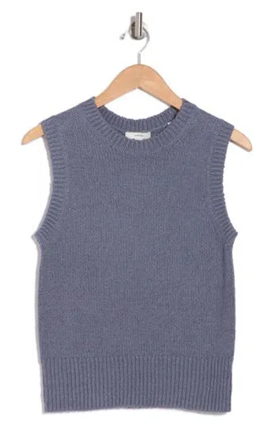 Vince Boucle Shell Sweater In Iris Water