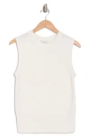 Vince Boucle Shell Sweater In Off White
