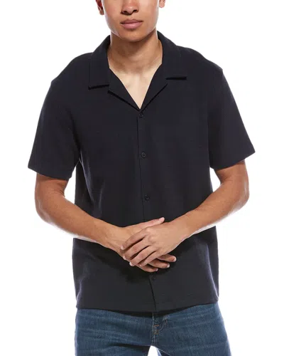 Vince Boucle Shirt In Black