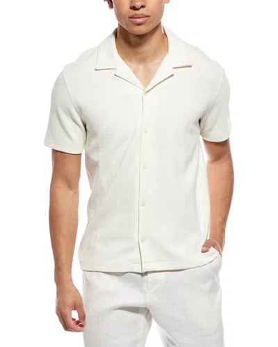 Vince Boucle Shirt In White