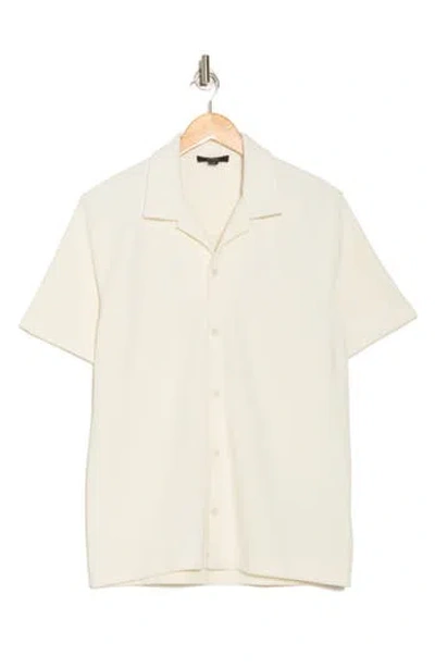 Vince Bouclé Short Sleeve Button-up Shirt