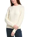 Vince Boucle Sweater In White