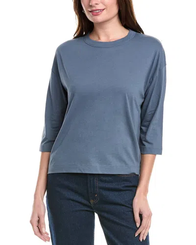 Vince Boxy T-shirt In Blue