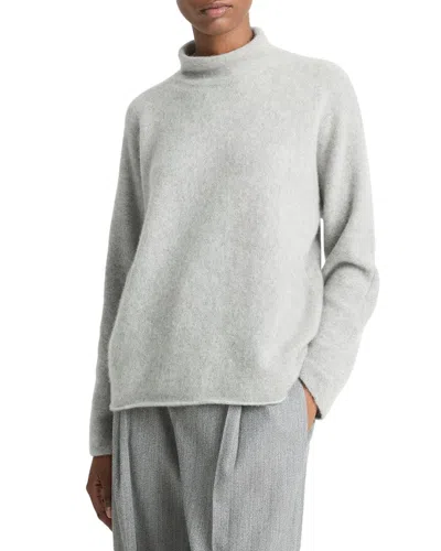 VINCE BOXY TURTLENECK CASHMERE SWEATER