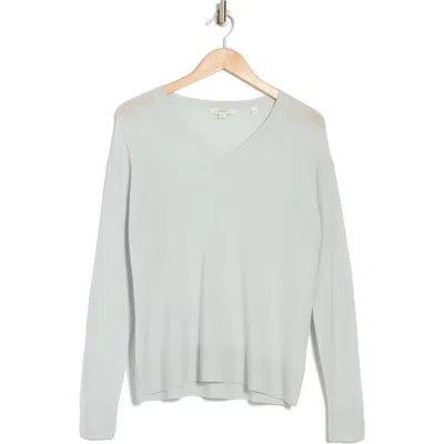 Vince Boxy Wool & Cashmere Blend Sweater In Sky