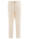 Vince Breathable Hemp Trousers With Practical Pockets In Neutral