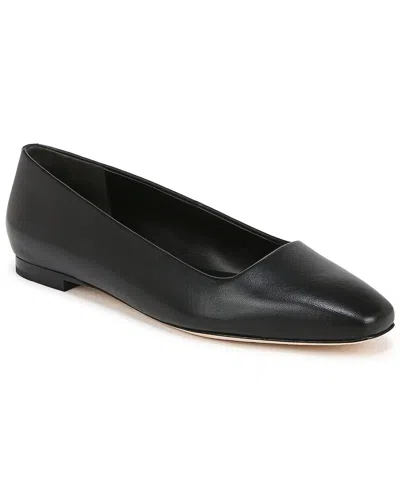 Vince Brodi-b Leather Skimmer In Black