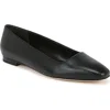 Vince Brodi-b Leather Skimmer In Black